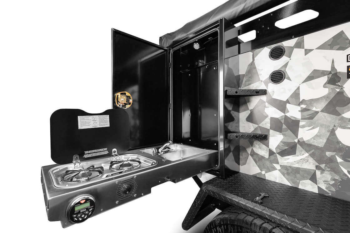 Off GridTrailer|InnovativeFoldDownKitchen