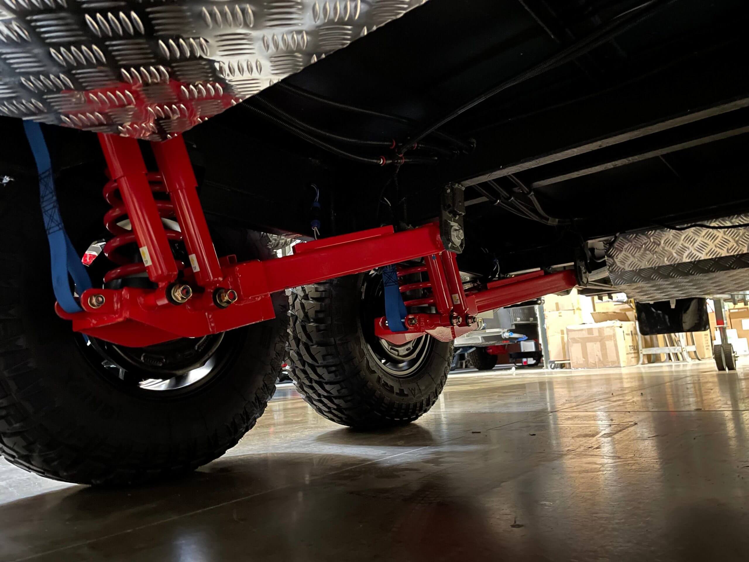 Underside, Off Road Trailer