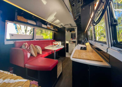 Offroad Luxury Caravan Kruiserusa T Class Interior Looking Rearward 1