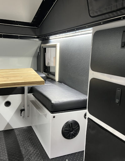2022 Mission Overland Summit - Inside Table and Cabinets